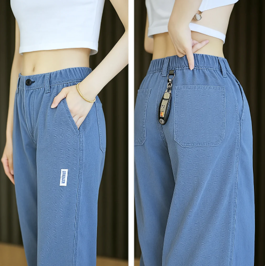 [1 KAUFEN, 2 ERHALTEN] Aurora-Hosen aus Kaltseide und Polyester