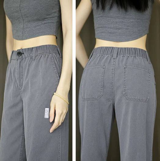 [1 KAUFEN, 2 ERHALTEN] Aurora-Hosen aus Kaltseide und Polyester