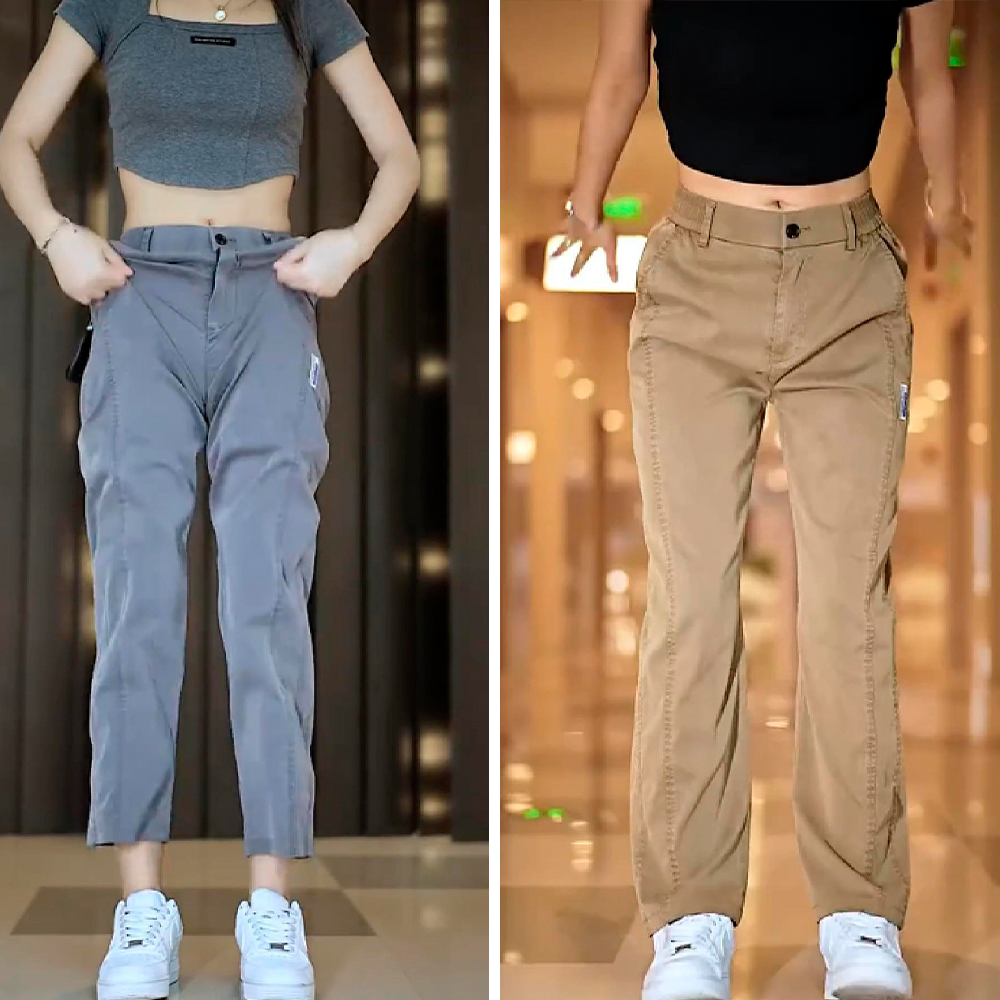 [1 KAUFEN, 2 ERHALTEN] Aurora-Hosen aus Kaltseide und Polyester