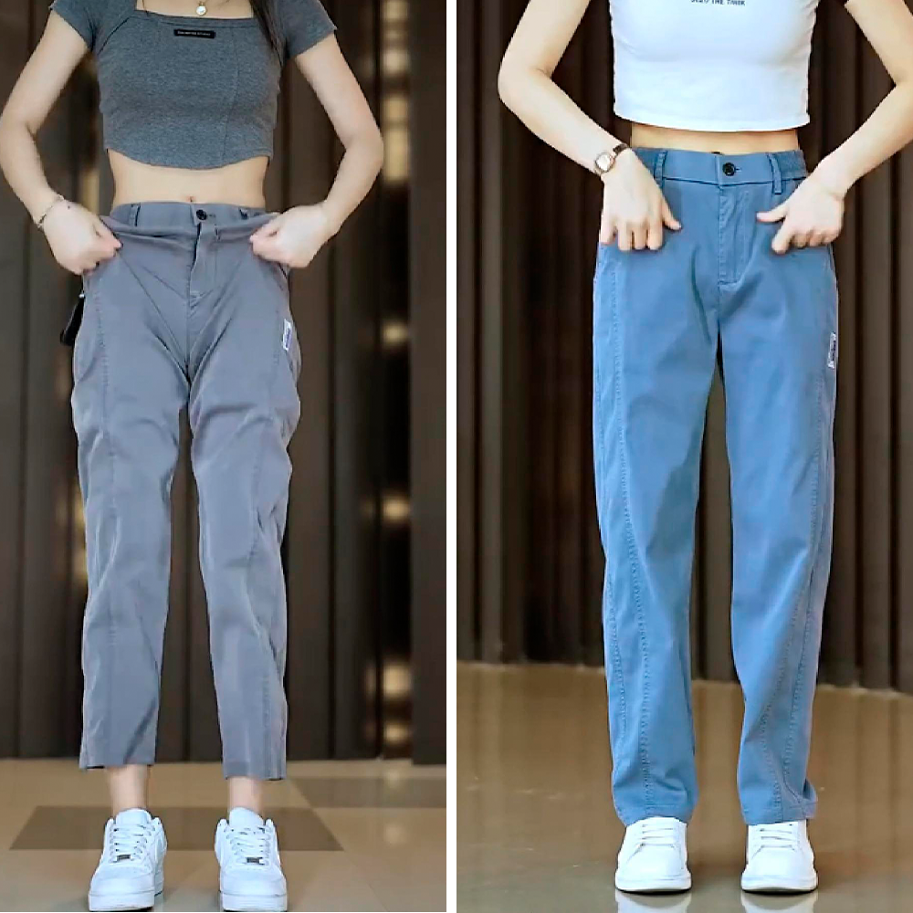 [1 KAUFEN, 2 ERHALTEN] Aurora-Hosen aus Kaltseide und Polyester