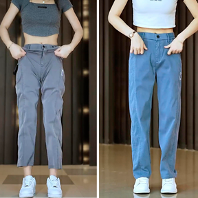 [1 KAUFEN, 2 ERHALTEN] Aurora-Hosen aus Kaltseide und Polyester
